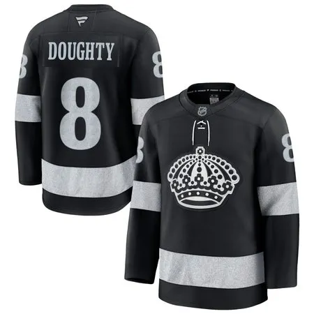 Youth Los Angeles Kings #8 Drew Doughty  Black Alternate Jersey