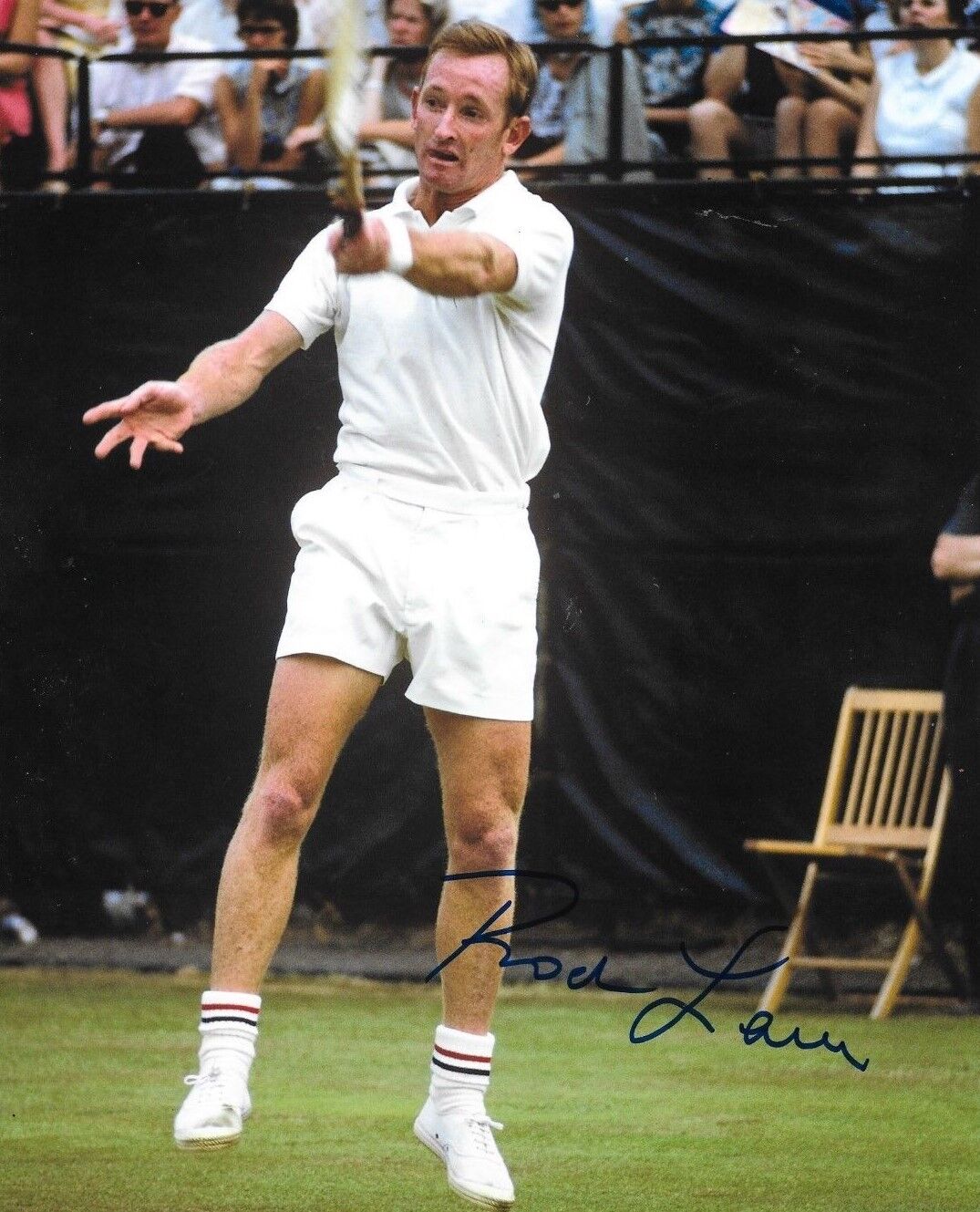 Rod Laver signed Tennis 8x10 Photo Poster painting Wimbledon autographed Australia