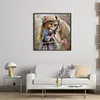 Girl And White Horse-11CT Stamped Cross Stitch 40*40cm/15.75*15.75in tapestrymarket