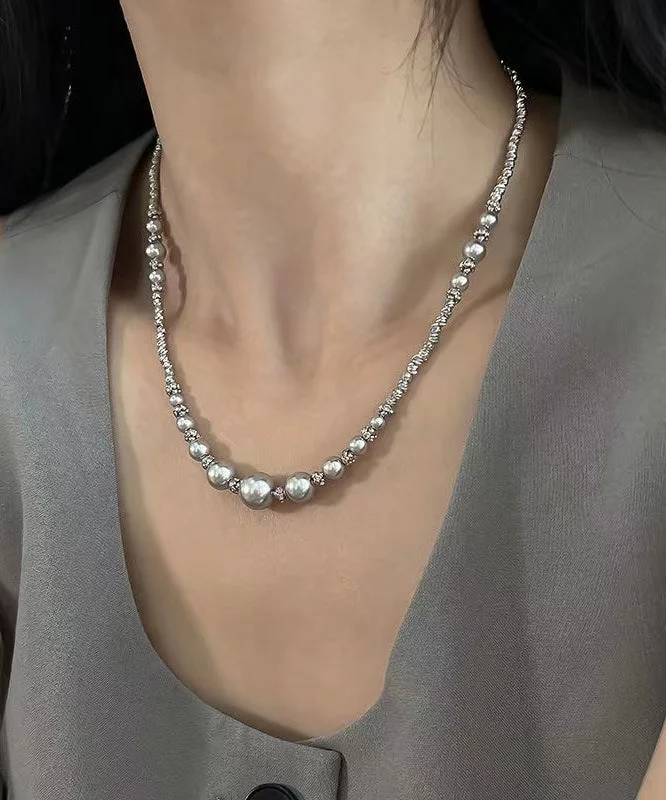 Elegant Style Crystal Pearl Necklace