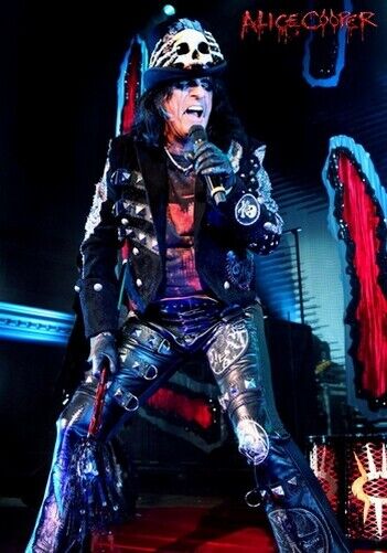 ALICE COOPER POSTER - ON STAGE - HIGH GLOSS Photo Poster painting INSERT POSTERS