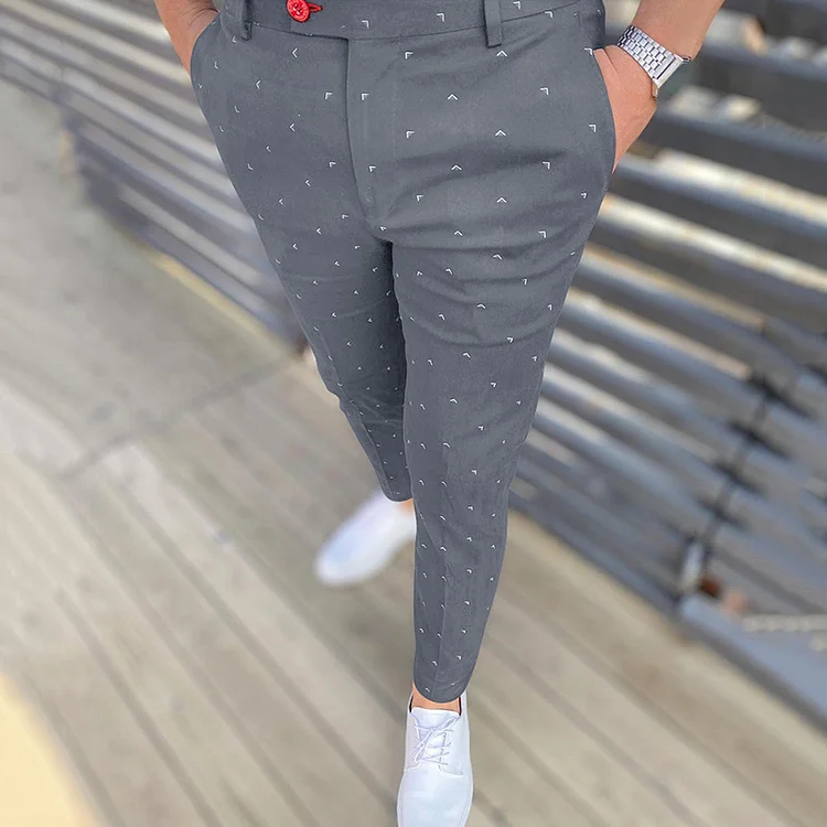 Utbros Small Print Slim Pants