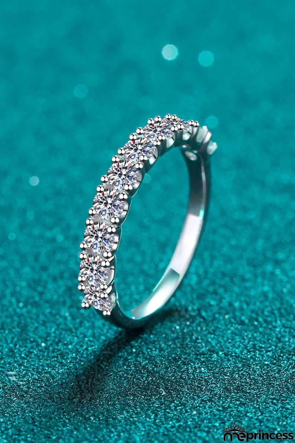 1 Carat Moissanite Half-Eternity Ring