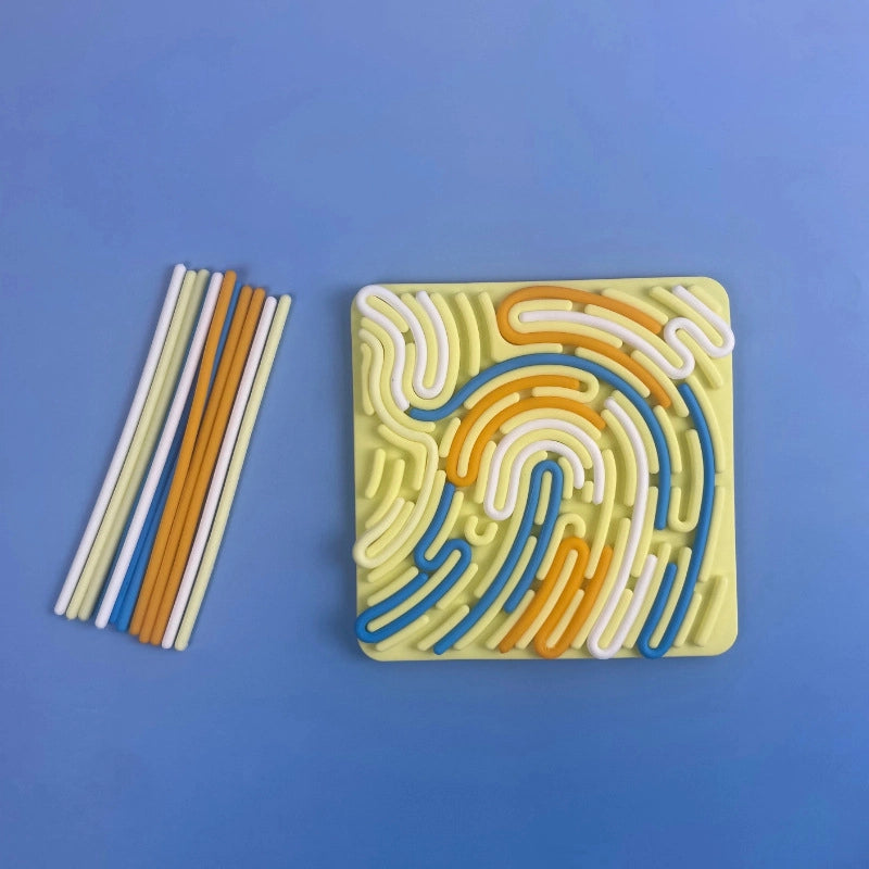 Creative Silicone Sensory Activity Board Children’s Educational Toys Food Grade BPA-free Twist Decompression Artifact