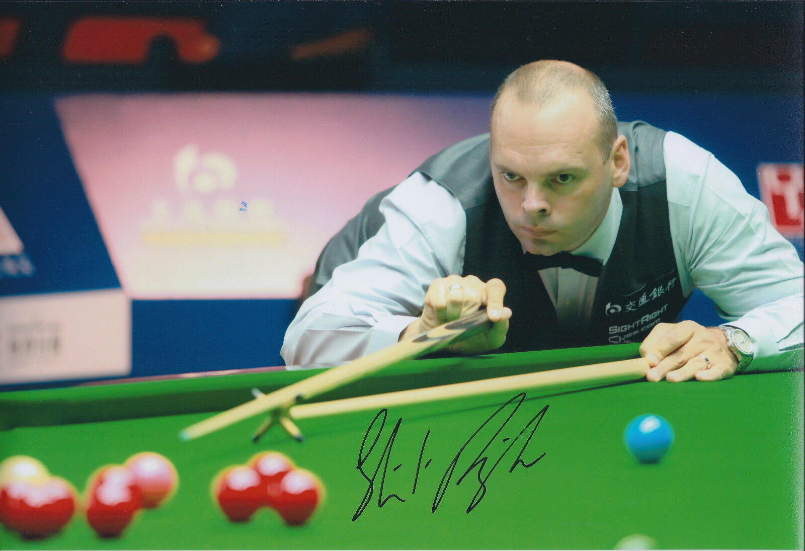 Stuart BINGHAM AUTOGRAPH 2014 Signed Photo Poster painting AFTAL COA SNOOKER Sheffield Crucible