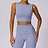 Xinyulin Sports Underwear Women Sexy Workout Sports Bras Tights Crop Top Yoga Vest Shockproof Gym Push Up Fitness Athletic Brassiere