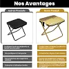 Tabouret de camping pliable et portable