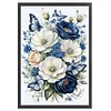 Blue And White Flowers-11CT Stamped Cross Stitch 40*60cm/15.75*23.62in(Big Size)
