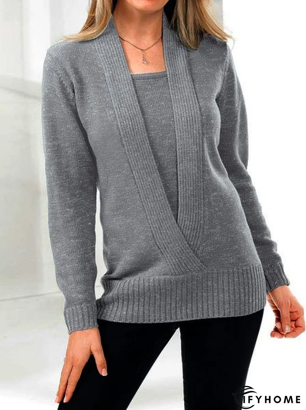 Casual Plain Warm Sweater | IFYHOME