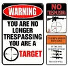 3PCS Warning Shot - Metal Tin Signs Set(8*12Inch/12*16Inch)