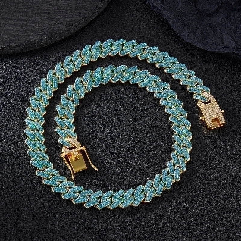 Hip-hop Necklace Alloy Inlay Rhinestones Men’s Necklace