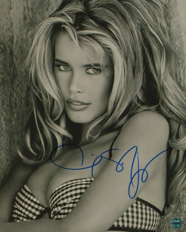 CLAUDIA SCHIFFER Autographed Original 8x10 Photo Poster painting LOA TTM