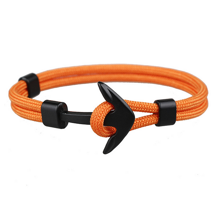 Anchor Aircraft Polyester Rope Bracelet