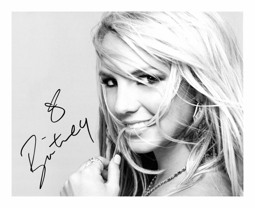 BRITNEY SPEARS SEXY AUTOGRAPH SIGNED PP Photo Poster painting POSTER