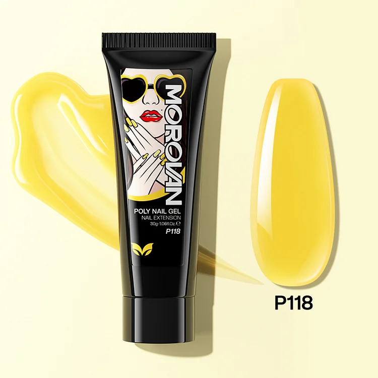 Titanium Yellow Poly Nail Gel 30ml