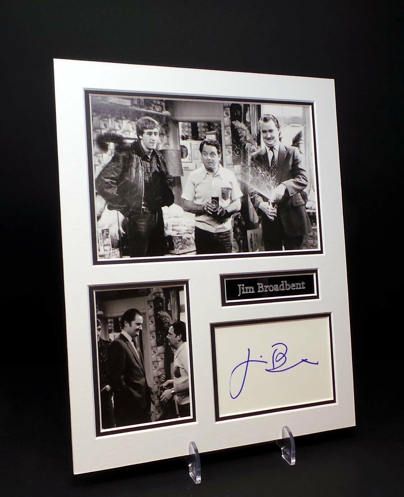 Jim BROADBENT Signed Mounted Photo Poster painting Display AFTAL RD COA Only Fools & Horses OFAH