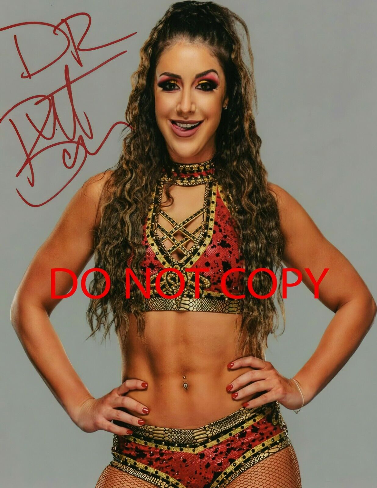 AEW - Dr. Britt Baker - Autographed Signed 8 x10 Photo Poster painting (World Champion) Reprint