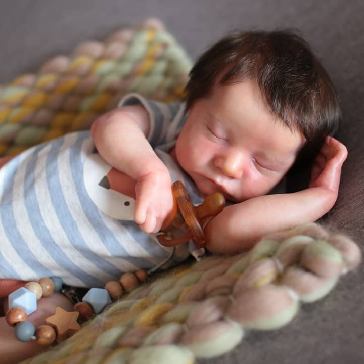 Reborns Newborn Boys 12'' Real Anthony, Cute Realistic Silicone Reborn Soft Sleeping Baby Dolls 2023 -Creativegiftss® - [product_tag] Creativegiftss®