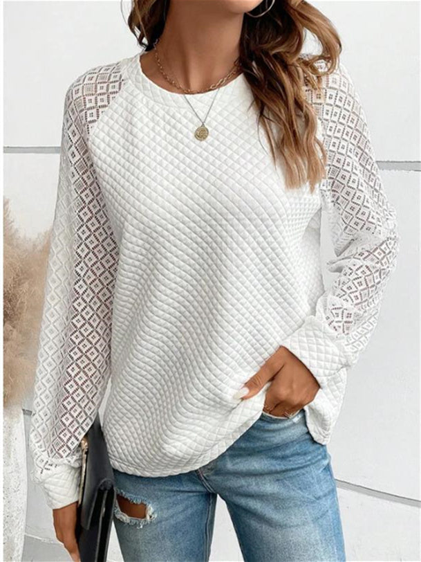 Women Long Sleeve V-neck Graphic Floral Printed Top