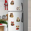 Diamond Painting Fridge Magnets Kit Christmas 6Pcs Pearl Resin DIY Craft
