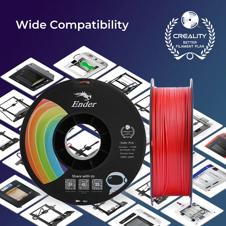 Creality PLA Matte Filament 1.75mm 1kg - EC 3D Printing Supplies