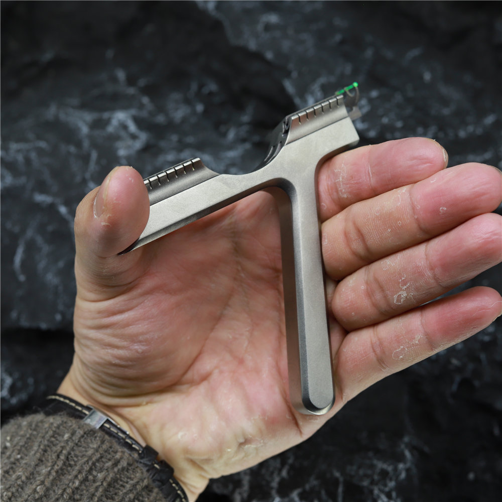 Snipersling slingshots: S-Seven G3 Titanium Concept Slingshot With 