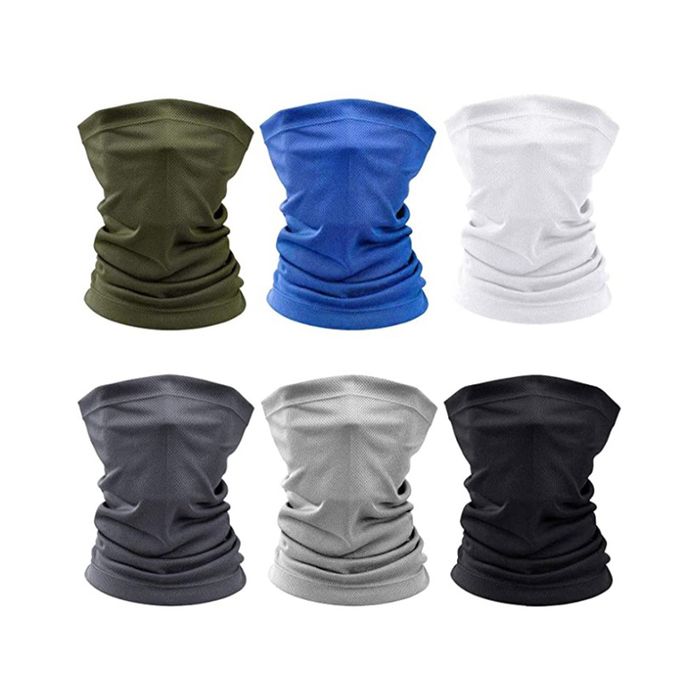 

6pcs/set Outdoor Face Cover Mask UV Protection Neck Gaiter Scarf Bandana, 501 Original