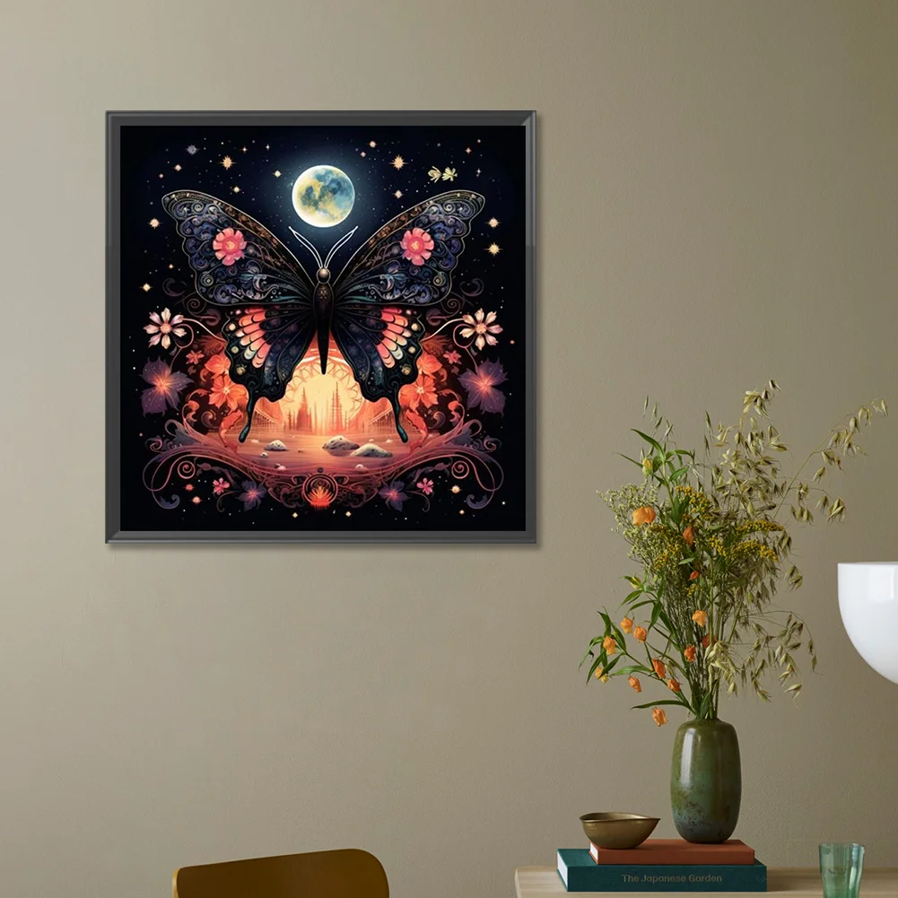 Partial AB Diamond Painting - Full Round Drill - Butterfly(Canvas|45*45cm)