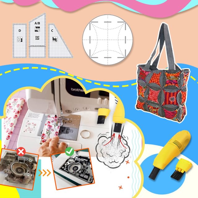 Mini vacuum cleaner for sewing machine