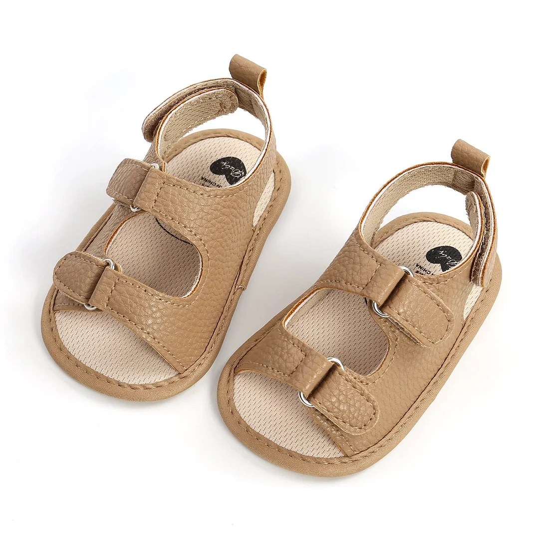 New Canvas PU Baby Non-Slip Sandals Child Summer Boys Fashion Sandals Sneakers Infant Shoes 0-18 Month Baby Shoes