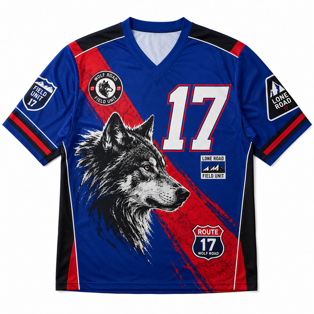 Wolf Number Mesh Jersey