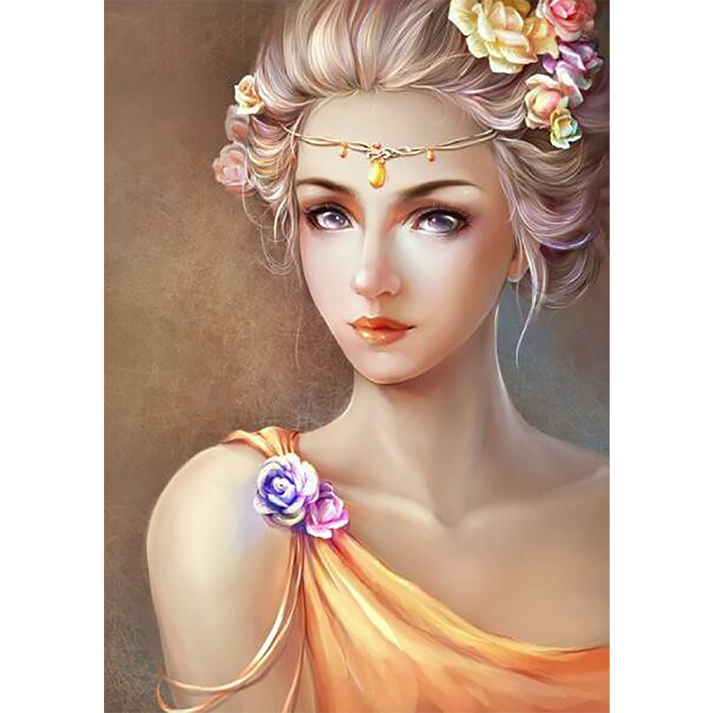 

30*40CM - Round Drill Diamond Painting - Beauty, 501 Original