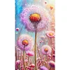 Pink Dandelions-Full Round Diamond Painting(40x70cm)