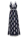 Backless Empire Condole Belt Maxi Dress