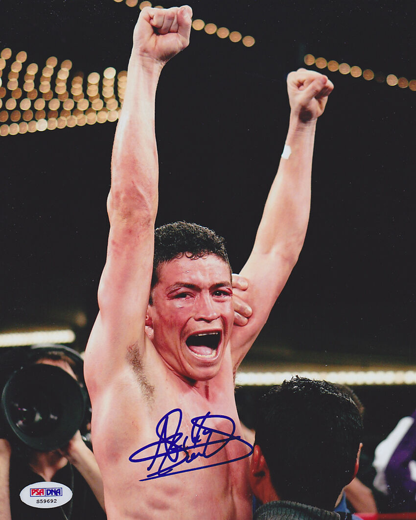 Ulises Solis SIGNED 8x10 Photo Poster painting Light Flyweight Champion PSA/DNA AUTOGRAPHED