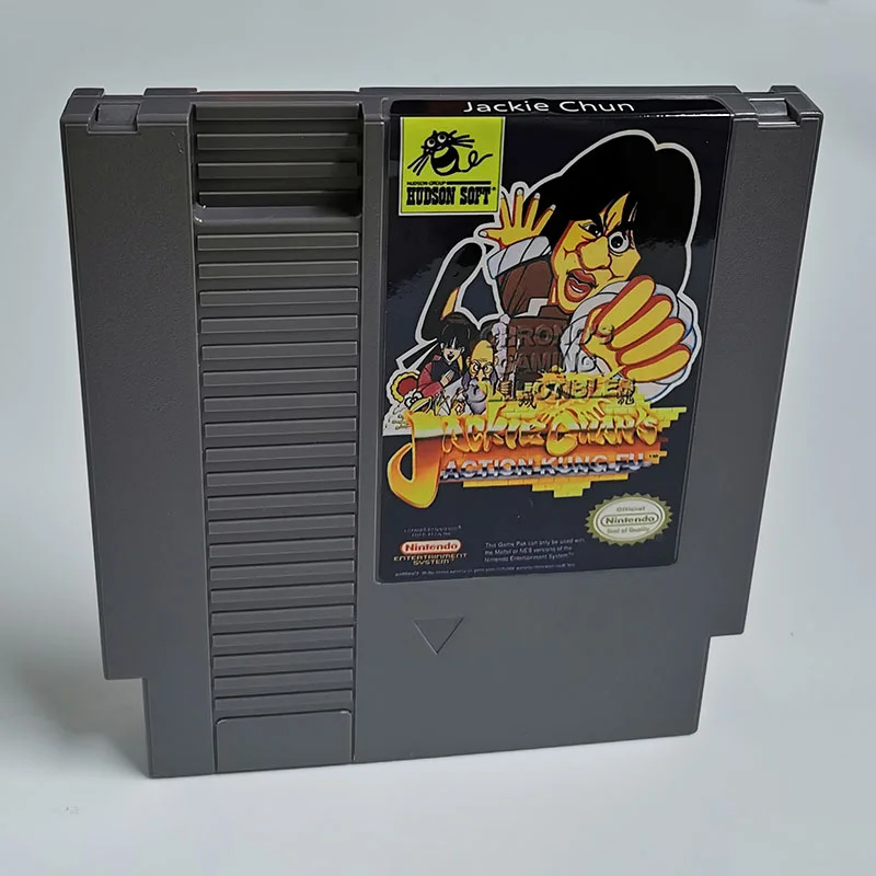 Jackie Chan's Action Kung Fu For Nintendo NES - 8 Bit Game Cartridge