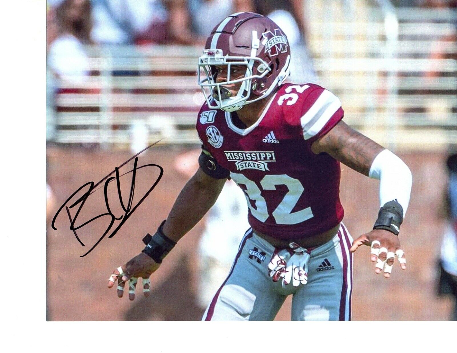 Brian Cole Mississippi State Bulldogs signed autographed 8x10 football Photo Poster painting c