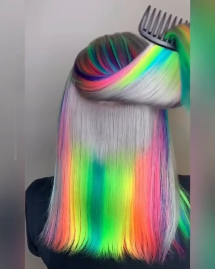 ELCNEPAL® | (🔥HOT)Grey Colorful Lace Wig Frontal Hand-Tied Trendy Wave Wig/Grey ELCNEPAL
