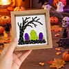 Tombstone Glass Mosaic DIY Craft Kit &ndash; Framed Halloween Wall Art