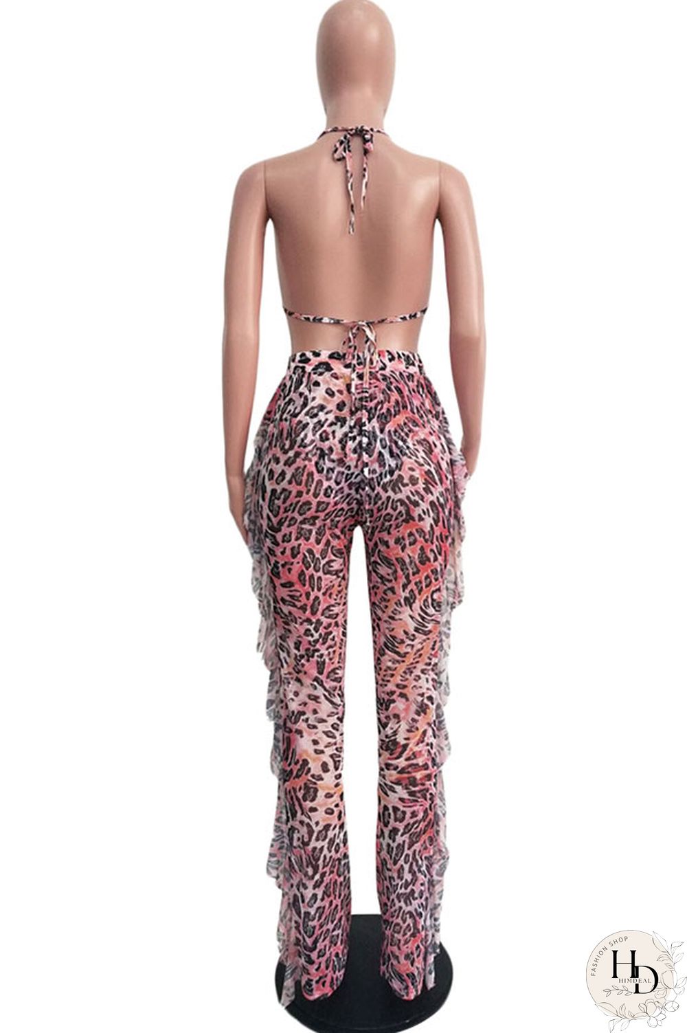 Army Green Sexy Fashion Stringy selvedge Print Tie Dye Patchwork Loose Sleeveless