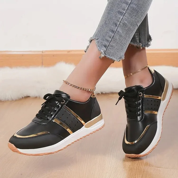 Orthopedic Shoes Women Sneakers Platform Leather Running Summer
