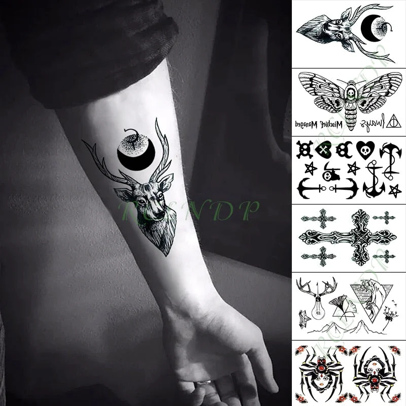 Waterproof Temporary Tattoo Sticker Love Heart Heartbeat Fake Tatto sexy clavicle Hand Arm Flash Tatoo for Kid Girl Men Women
