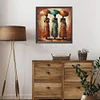 (US Only)Paint By Numbers Kit On Canvas DIY Oil Art African Woman Home Wall Decor 40x40cm