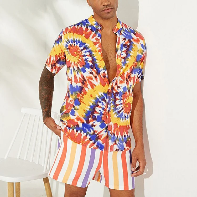 Men's loose casual beach lapel thin suit