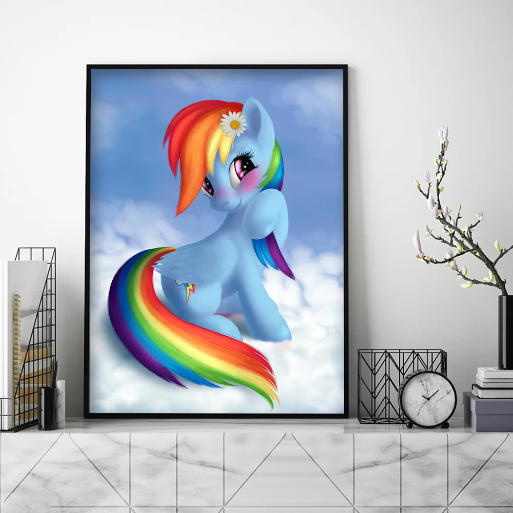 Full Round Diamond Painting 30*40cm - Unicorn