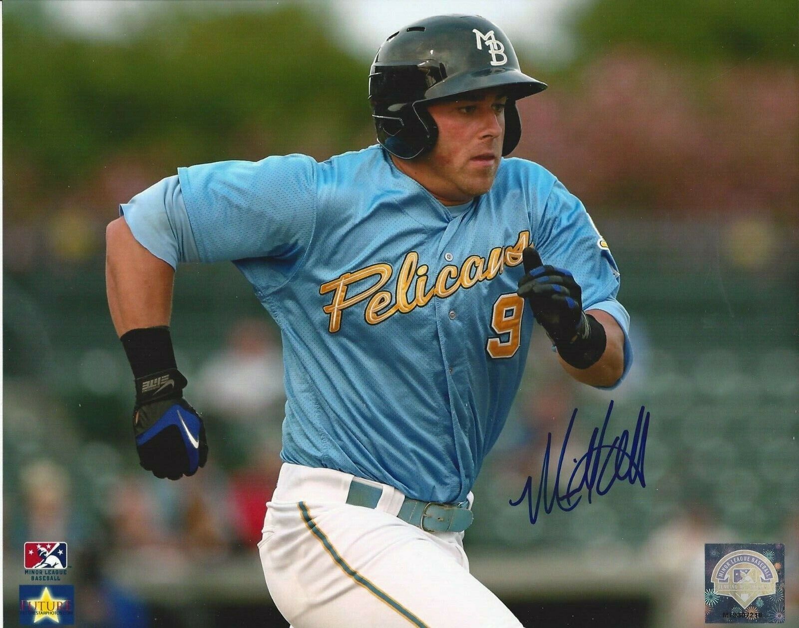 Mike Olt autographed 8x10 Minor League#S952