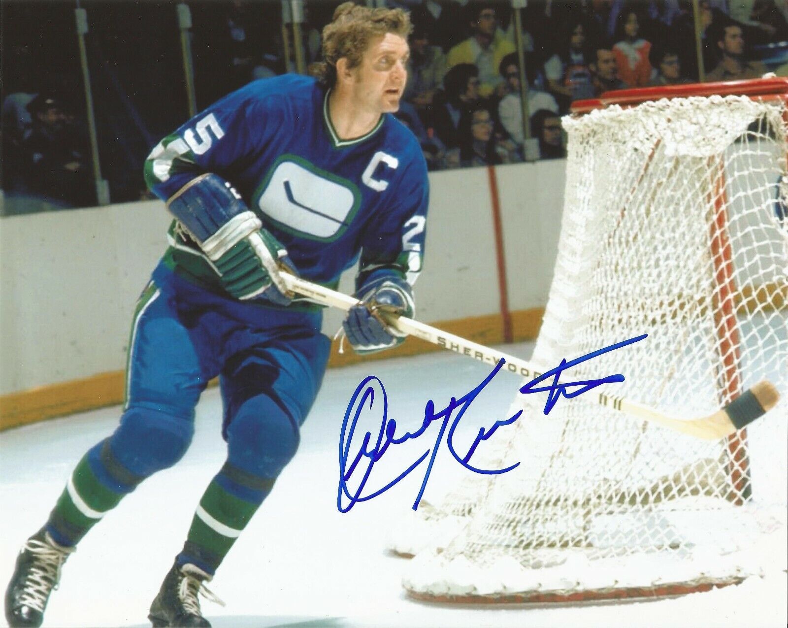 ORLAND KURTENBACH SIGNED VANCOUVER CANUCKS 8x10 Photo Poster painting #1 with w/COA & PROOF