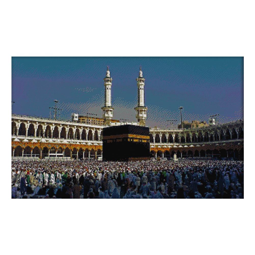 

Hajj - 14CT Stamped Cross Stitch - 71*47cm (Big Size), 501 Original