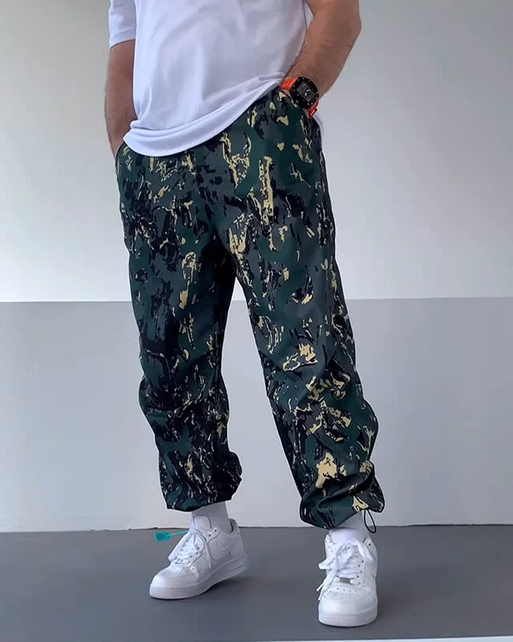 Drawstring Drawstring Camo Sweatpants
