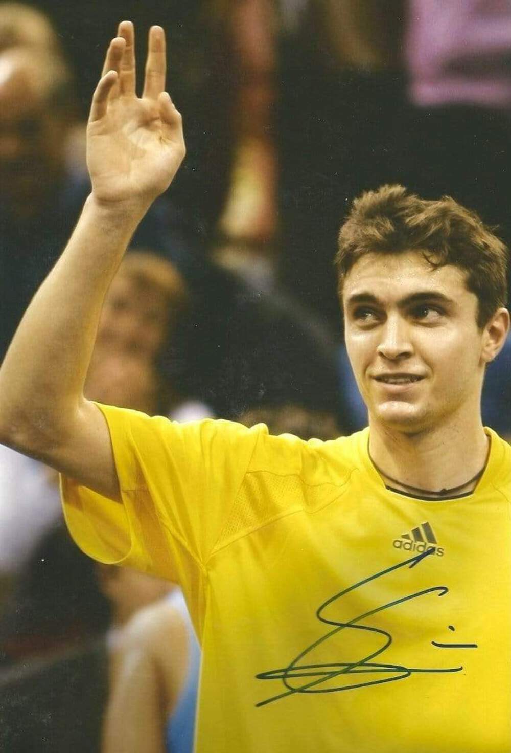 PROFESSIONAL TENNIS PLAYER Gilles Simon autograph, IP signed Photo Poster painting